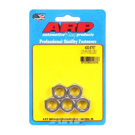 Pevnostní šrouby 1/2 "- 20 SS fine hex sada matic" (5ks) | race-shop.cz