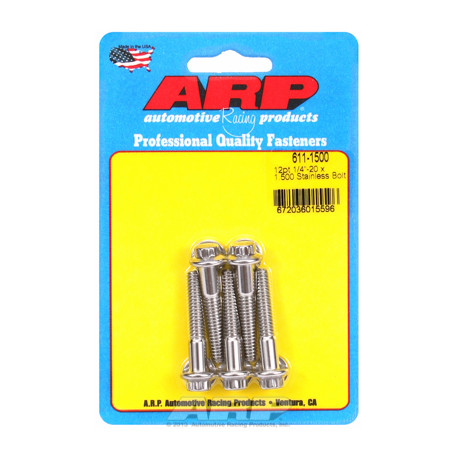 Pevnostní šrouby 1/4 "- 20 x 1.500 12pt SS šrouby" (5ks) | race-shop.cz