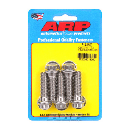 Pevnostní šrouby 7/16 "- 14 X 1.500 12pt 1/2 SS šrouby" (5ks) | race-shop.cz