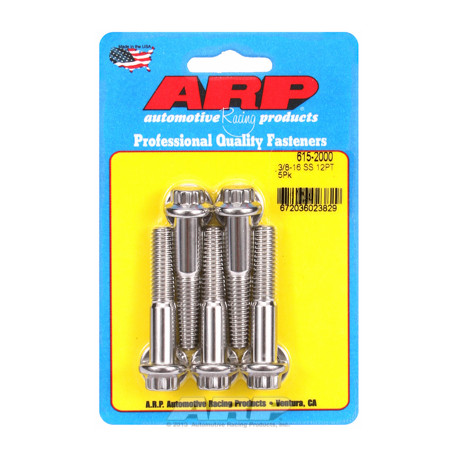 Pevnostní šrouby 3/8 "- 16 x 2.000 12pt 7/16 SS šrouby" (5ks) | race-shop.cz