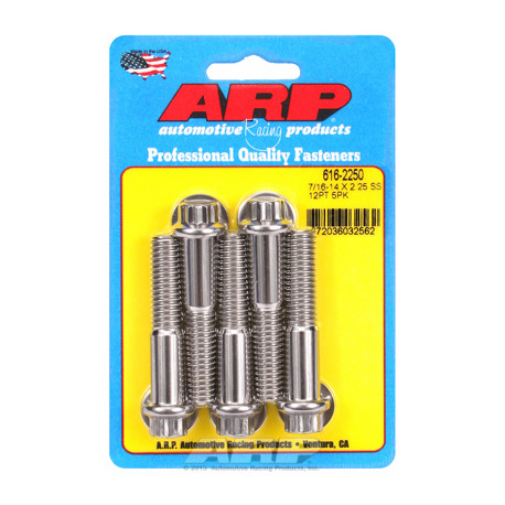 Pevnostní šrouby 7/16 "- 14 X 2.250 12pt SS šrouby" (5ks) | race-shop.cz