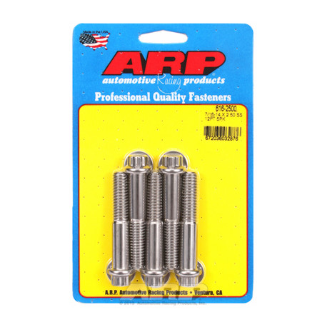 Pevnostní šrouby 7/16 "- 14 X 2.500 12pt SS šrouby" (5ks) | race-shop.cz