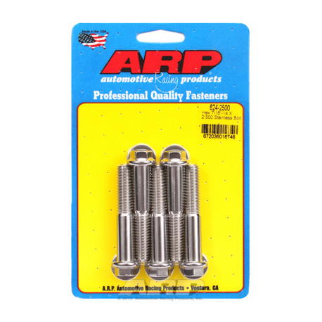 Pevnostní šrouby 7/16 "- 14 X 2.500 hex 1/2 SS šrouby" (5ks) | race-shop.cz