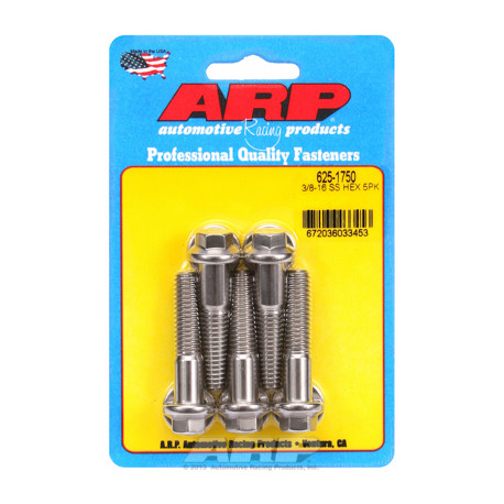 Pevnostní šrouby 3/8 "- 16 x 1.750 hex 7/16 SS šrouby" (5ks) | race-shop.cz