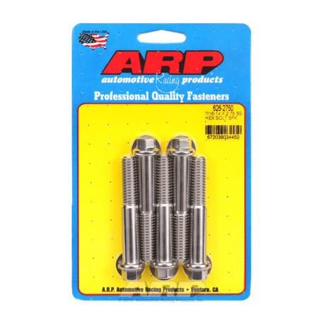 Pevnostní šrouby 7/16 "- 14 X 2.750 hex SS šrouby" (5ks) | race-shop.cz