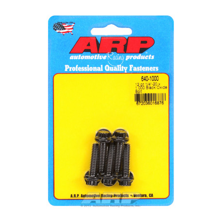 Pevnostní šrouby 1/4 "- 20 x 1.000 12pt černý oxid šrouby" (5ks) | race-shop.cz