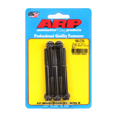 Pevnostní šrouby 1/4 "- 20 x 2.750 12pt černý oxid šrouby" (5ks) | race-shop.cz