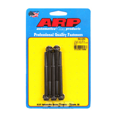 Pevnostní šrouby 1/4 "- 20 x 3.250 12pt černý oxid šrouby" (5ks) | race-shop.cz