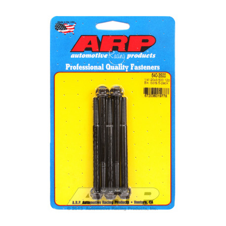 Pevnostní šrouby 1/4 "- 20 x 3.500 12pt černý oxid šrouby" (5ks) | race-shop.cz