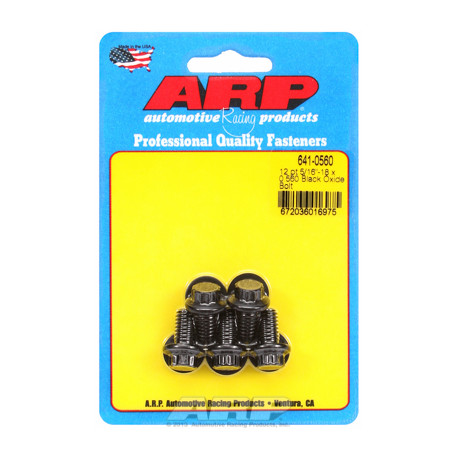Pevnostní šrouby 5/16 "- 18 x 0.560 12pt černý oxid šrouby" (5ks) | race-shop.cz