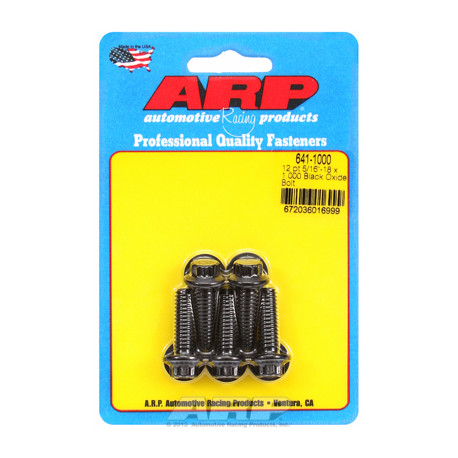 Pevnostní šrouby 5/16 "- 18 x 1.000 12pt černý oxid šrouby" (5ks) | race-shop.cz
