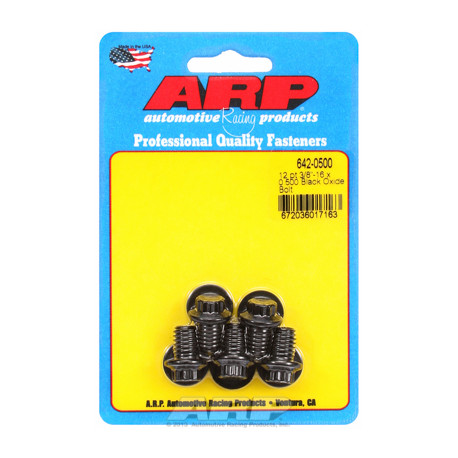 Pevnostní šrouby 3/8 "- 16 x 0.500 12pt černý oxid šrouby" (5ks) | race-shop.cz