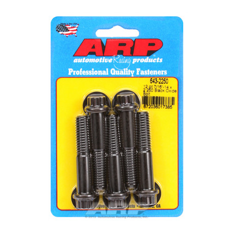 Pevnostní šrouby 7/16 "- 14 x 2.250 12pt černý oxid šrouby" (5ks) | race-shop.cz