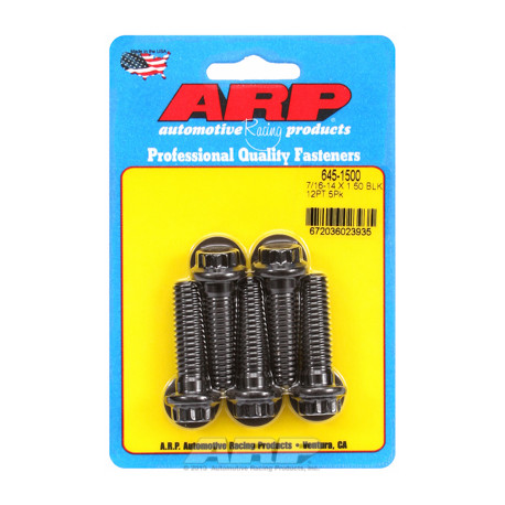 Pevnostní šrouby 7/16 "- 14 X 1.500 12pt 1/2 černý oxid šrouby" 5ks | race-shop.cz