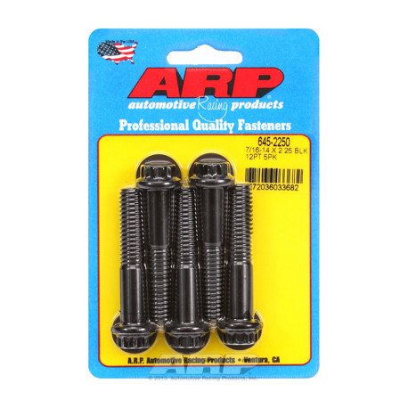 Pevnostní šrouby 7/16 "- 14 X 2.250 12pt 1/2 černý oxid šrouby" 5ks | race-shop.cz