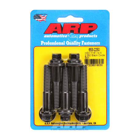Pevnostní šrouby 7/16 "- 14 X 2.250 hex černý oxid šrouby" (5ks) | race-shop.cz