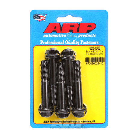 Pevnostní šrouby ARP ARP M10 x 1.50 x 60 hex černý oxid šrouby (5ks) | race-shop.cz