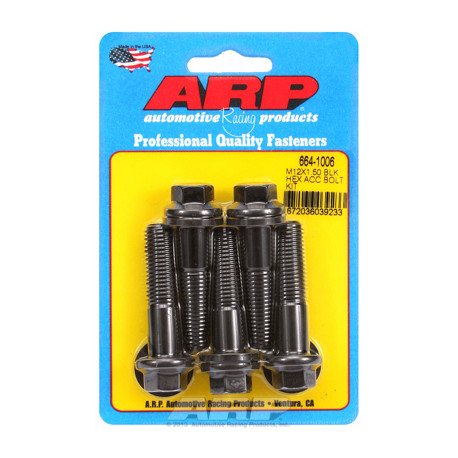 Pevnostní šrouby ARP ARP sada šroubů M12 x 1.50 x 50 černý oxid Hex | race-shop.cz