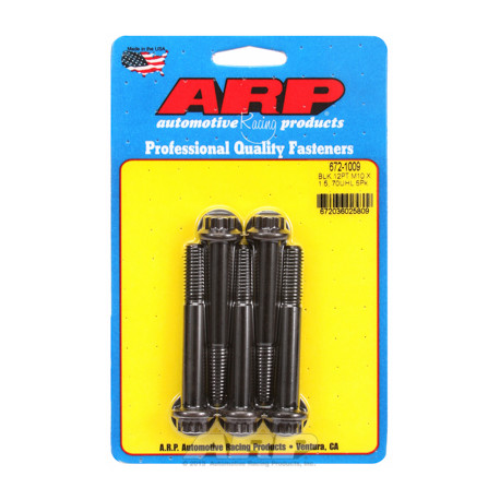 Pevnostní šrouby ARP M10 x 1.50 x 70 12pt černý oxid šrouby (5ks) | race-shop.cz