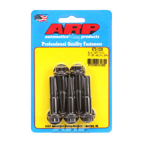 Pevnostní šrouby ARP M10 x 1.25 x 45 12pt černý oxid šrouby (5ks) | race-shop.cz