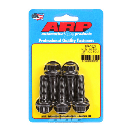 Pevnostní šrouby ARP ARP sada šroubů M12 x 1.50 x 35 černý oxid 12pt | race-shop.cz