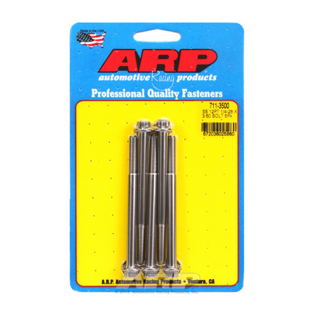 Pevnostní šrouby ARP 1/4 "- 28 x 3.500 12pt SS šrouby" (5ks) | race-shop.cz