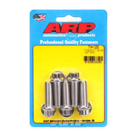Pevnostní šrouby 7/16 "- 20 x 1.250 12pt SS šrouby" (5ks) | race-shop.cz