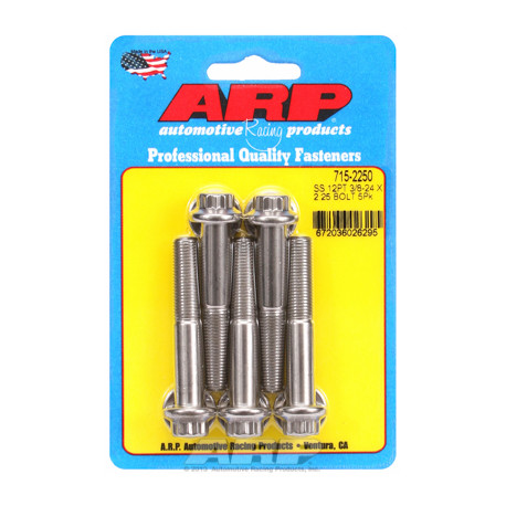 Pevnostní šrouby 3/8 "- 24 x 2.250 12pt 7/16 SS šrouby" (5ks) | race-shop.cz