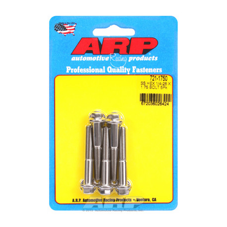Pevnostní šrouby 1/4 "- 28 x 1.750 hex SS šrouby" (5ks) | race-shop.cz