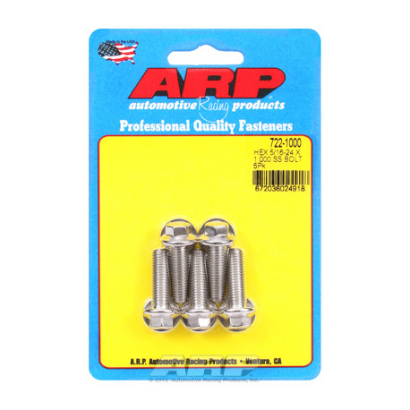 Pevnostní šrouby 5/16 "- 24 x 1.000 hex SS šrouby" (5ks) | race-shop.cz