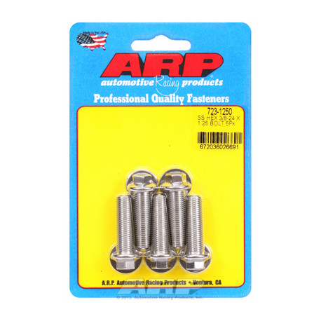 Pevnostní šrouby 3/8 "- 24 x 1.250 hex SS šrouby" (5ks) | race-shop.cz