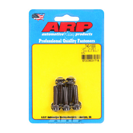 Pevnostní šrouby 1/4 "- 28 x 1.000 12pt černý oxid šrouby" (5ks) | race-shop.cz