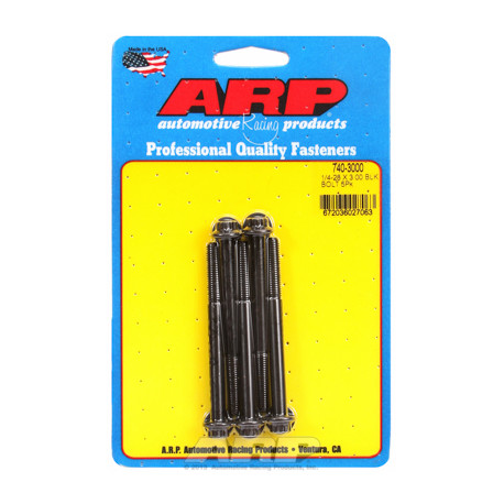 Pevnostní šrouby 1/4 "- 28 x 3.000 12pt černý oxid šrouby" (5ks) | race-shop.cz