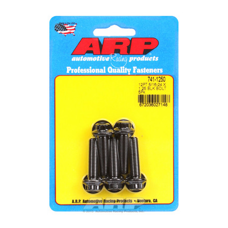 Pevnostní šrouby 5/16 "- 24 x 1.250 12pt černý oxid šrouby" (5ks) | race-shop.cz