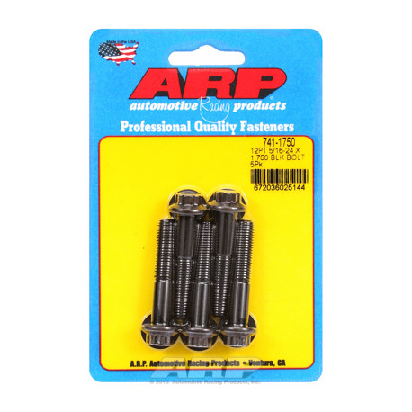 Pevnostní šrouby 5/16 "- 24 x 1.750 12pt černý oxid šrouby" (5ks) | race-shop.cz
