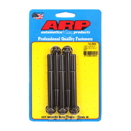 Pevnostní šrouby 3/8 "- 24 x 3.500 12pt černý oxid šrouby" (5ks) | race-shop.cz