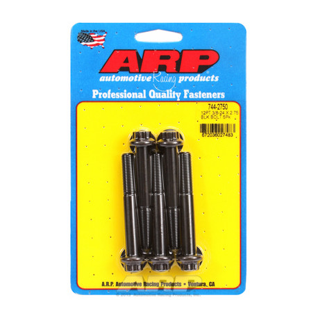 Pevnostní šrouby 3/8 "- 24 x 2.750 12pt 7/16 černý oxid šrouby" 5ks | race-shop.cz