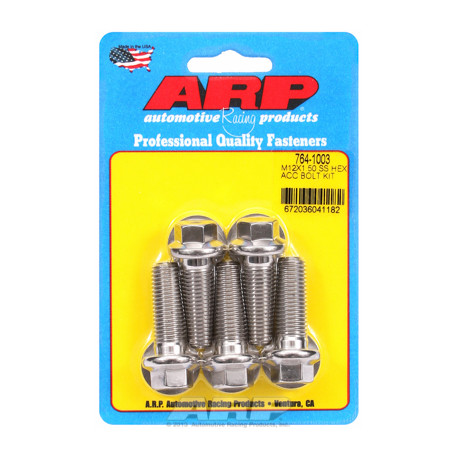 Pevnostní šrouby ARP sada šroubů M12 x 1.50 x 35 SS Hex | race-shop.cz