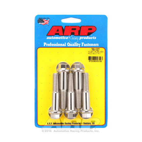 Pevnostní šrouby ARP sada šroubů M12 x 1.75 x 60 SS Hex | race-shop.cz