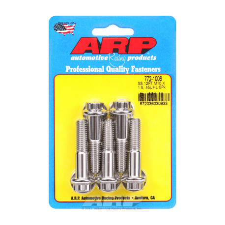Pevnostní šrouby M10 x 1.50 x 45 12pt SS šrouby (5ks) | race-shop.cz