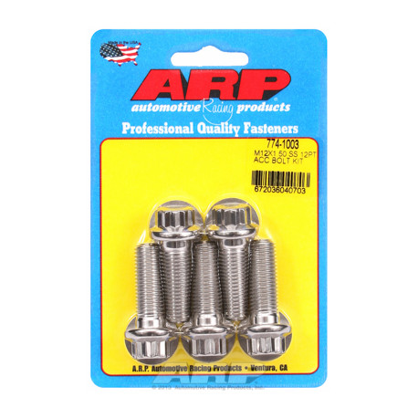 Pevnostní šrouby ARP sada šroubů M12 x 1.50 x 35 SS 12pt | race-shop.cz