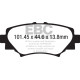 Brzdy EBC Zadné brzdové dosky EBC Ultimax OEM Replacement DPX2186 | race-shop.cz
