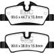 Brzdy EBC Zadní brzdové destičky EBC Ultimax OEM Replacement DPX2228 | race-shop.cz