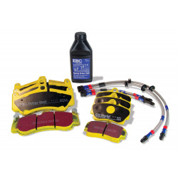 EBC Yellowstuff kit PLK1250 - Brzdové desky, brzdové hadice, brzdová kapalina