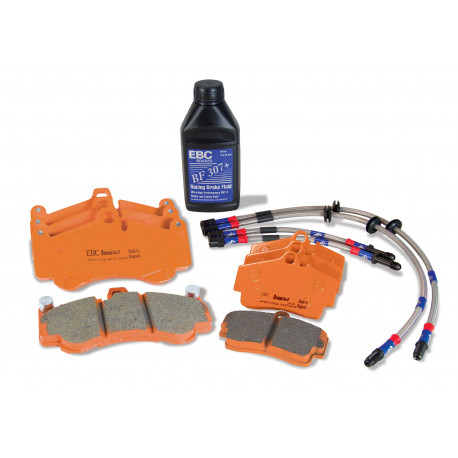 Brzdy EBC EBC Orangestuff kit PLK1473R - Brzdové destičky, brzdové hadice, brzdová kapalina | race-shop.cz