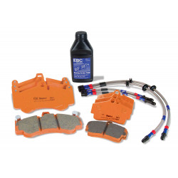 EBC Orange kit PLK1142R - Brzdové desky, brzdové hadice, brzdová kapalina
