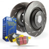 Přední sada EBC PD08KF324 - Brzdové kotúče Ultimax Grooved + brzdové dosky Yellowstuff 
