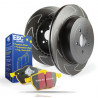 Přední sada EBC PD18KF096 - Brzdové kotúče BSD Grooved + brzdové dosky Yellowstuff 