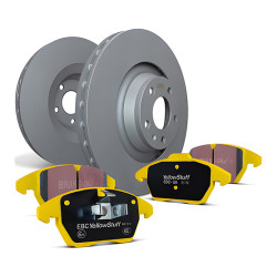Zadní sada EBC PD03KR365 - Brzdové kotouče Premium OE + brzdové destičky Yellowstuff