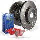 Brzdy EBC Zadní sada EBC PD12KR042 - Brzdové kotúče Turbo Grooved + brzdové dosky Redstuff Ceramic | race-shop.cz